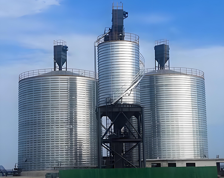 螺旋倉江蘇蘇潔500噸高架庫群